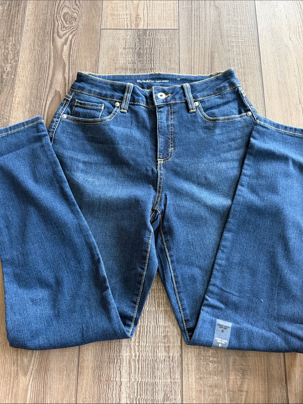Style & Co. Dark Blue Women's Straight Leg Jeans
